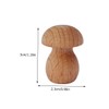 Gadpiparty 6pcs Mini Wood Mushroom DIY Craft Unfinished Smooth Figurines