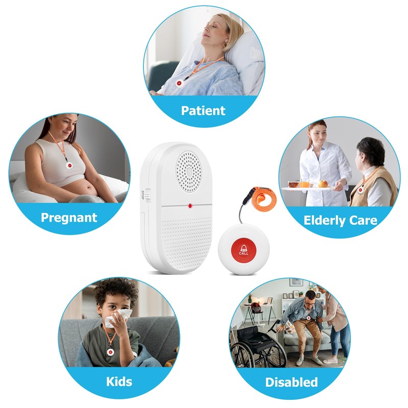 CallToU Wireless Caregiver Pager Call Button Life Medical Alert Systems