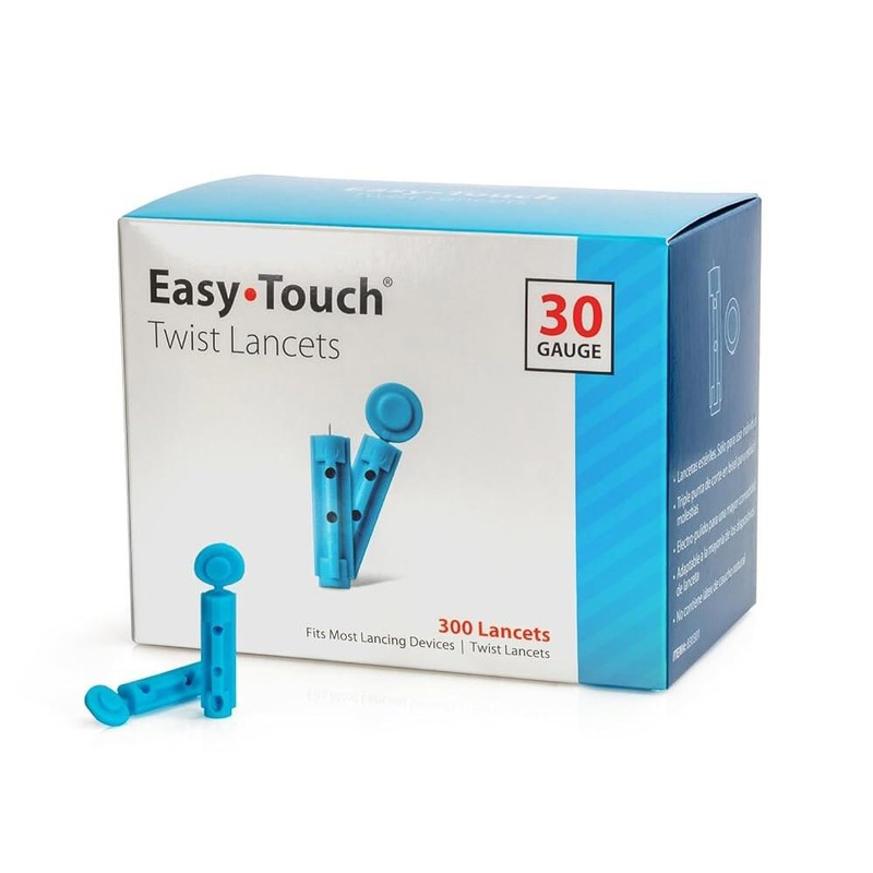 Easy Touch 이지터치 트위스트 랜싯 30G 300ct [32G (100 ct)]