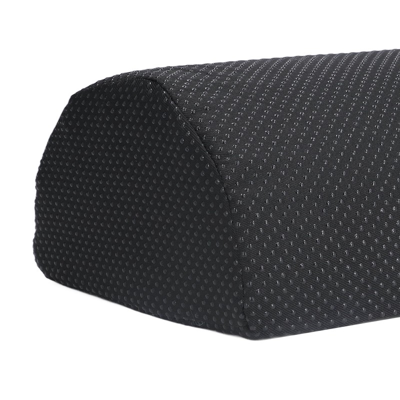 Under Desk Footrest Black Comfortable Relaxing Semi Circular Detachable Zipper