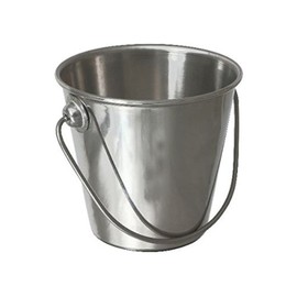 Genware NEV-SSB9 Stainless Steel Premium Serving Bucket, 9 cm