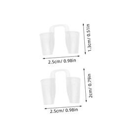 FOMIYES 2pcs Expansion Fixator Nose Surgery Items Nose Vents Nose Bleed Plugs Nose Bandages after Surgery Snoring Braces Jaw Pincher Transparent