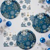 Trendware Whimsical Winter Christmas Dinner Paper Plates and Napkins Set,