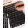 Lash Clusters Kit Fluffy 100D Thick Eyelash Clusters 10-18MM 192pcs