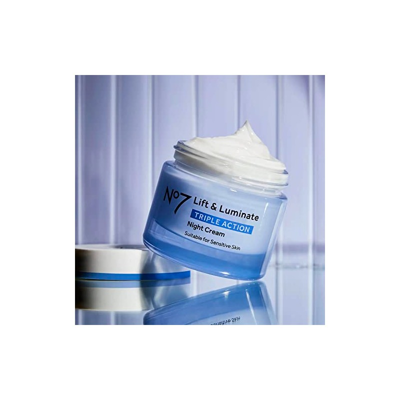 Boots No7 Lift and Luminate Night Cream 1.6 onzas líquidas