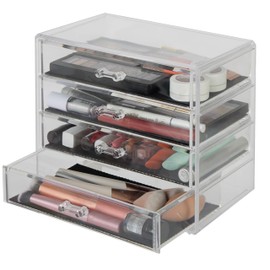 Simplify Acrylic™ 4 Tier Cosmetic And jewelry Organizer Chest