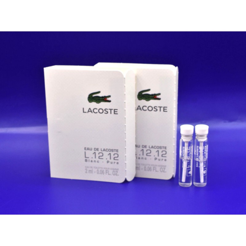 LACOSTE ~ Eau De Lacoste L.12.12 Blanc Men's Eau de