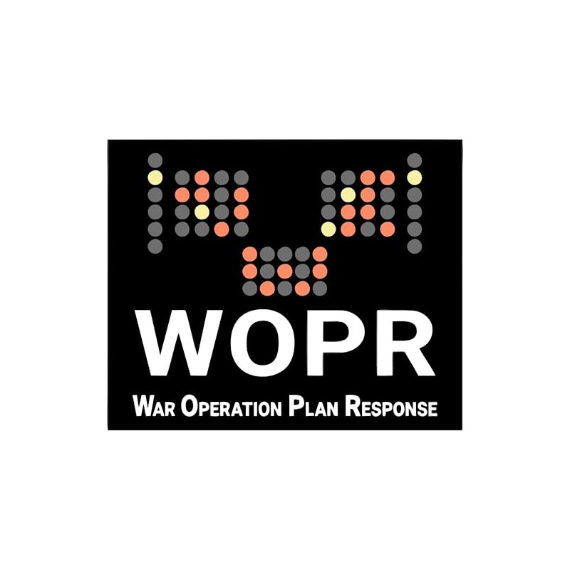 4" WOPR Wargames Retro Vintage Sticker Decal
