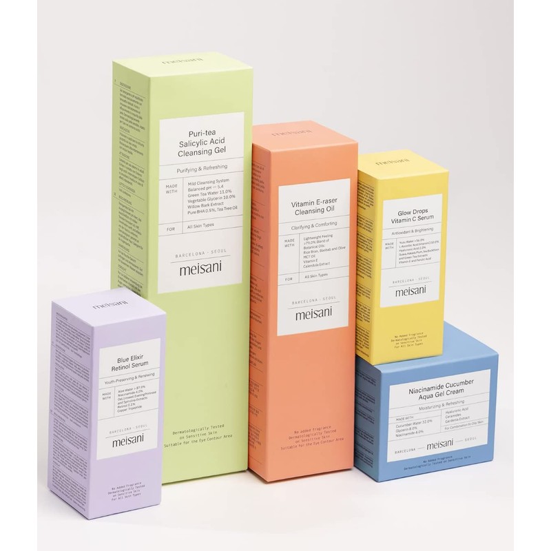 Meisani Blue Retinol Elixir Facial Serum w Aloe, Niacinamide