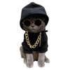 QWINEE 3Pcs Dog Hoodie Cat Apparel Dog Custume Set with