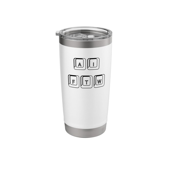AI FTW Funny Artificial Intelligence Technologist Stainless Steel Insulated Tumbler