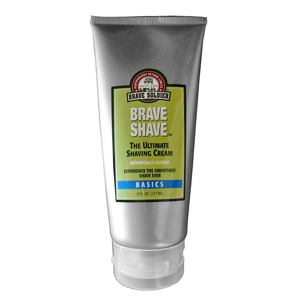 Brave Soldier, Brave Shave Ultimate Shaving Cream, Loaded with natural ingredients, safe for both men and women 6 fl. oz, 177ml