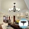Helunsi Light Canopy Kit, Black Chandelier Canopy Mounting Kit, 5-1/8"