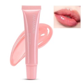 Aceite de Labios Brillo Hidratante Voluminoso Líquido de Gelatina 1# | Lápiz Labial Líquido de Gelatina,Suave y suave,Duradero y no pegajoso,reduce la