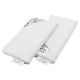 MaxxGoods Aloe Vera Double Pack Pillow Case 70 x 42 cm for Neck Support Pillow - Hypoallergenic, Skin-friendly, Breathable and Easy Care - Pillowcase for Orthopaedic Pillow