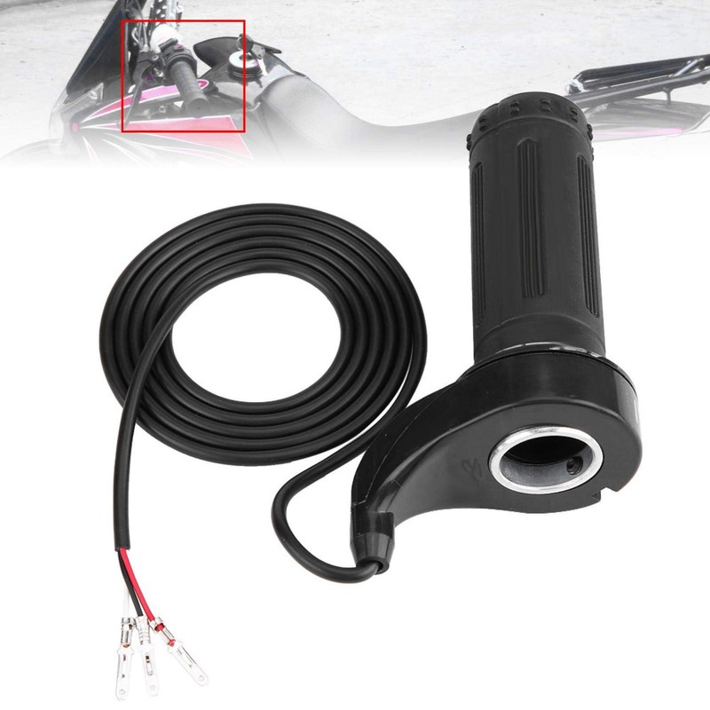 Qiilu 7/8" 22mm Throttle Accelerator Handle Grip, Throttle Grip 3
