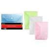 Document Folder Wallet A4 Pack of 4 Plastic with Stud