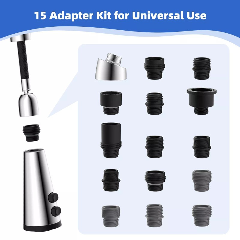 Hibbent LED Pull Down Spray Head Kitchen Faucet Part For