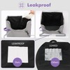 pidipiti Portable Leakproof Tall-Side cat Litter Box,with Zipped lid