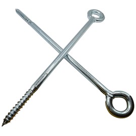 HAFD M12 x 300mm Scaffolding Eye Bolts Zinc Plated Steel Heavy Duty Eyebolts for Securing Scaffold Tie Ins and Lifting Applications Strong and Durable for Outdoor Construction Use Pack of 2