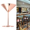 Stainless Steel Martini Glasses Fine Polish Rustproof Elegant Modern Martini