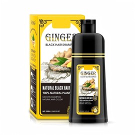 gowwim- Champú para teñir el cabello semipermanente Ginger Black, Color Matter instantáneo de 30 días, se completa en 5 minutos