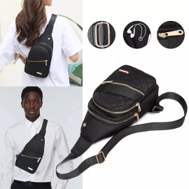 Crossbody Sling Bag Chest Bag Daypack Fanny Pack Bag for Outdoors Hiking Travel