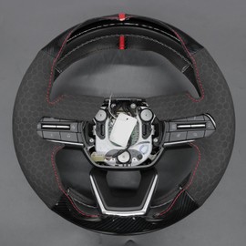 MEWANT Steering Wheel Cover Compatible with Chevry Equinox Silverado EV Traverse Tahoe Blazer EV 2024-2025 Suburban Steering Wheel Wrap