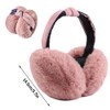 Udbrud Earmuffs, Women's Winter Foldable Plush Warm Ear Warmers Outdoor