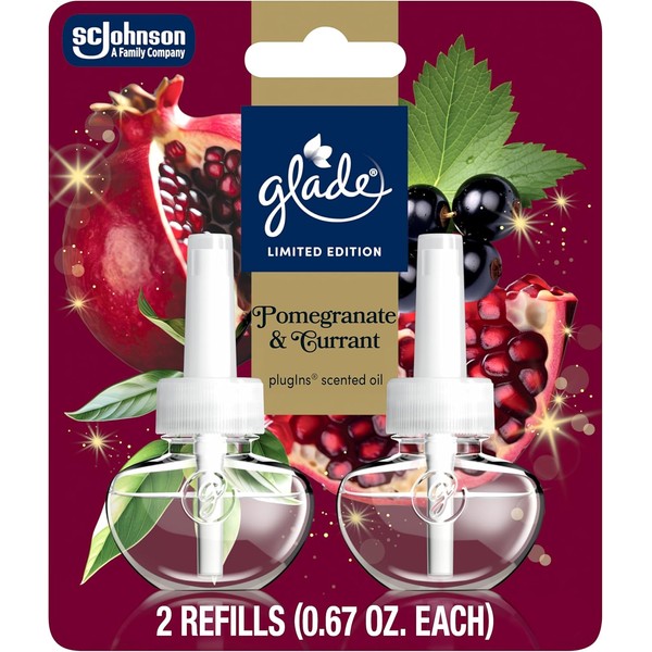 Glade PlugIns Refills Air Freshener, Pomegranate & Currant, Scented and
