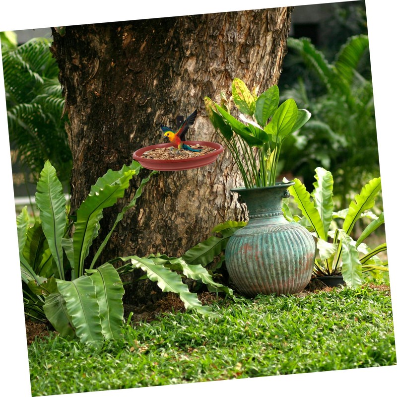 Hohopeti Bird Bath and Feeder Tray Tree Mounted Squirrel Feeder