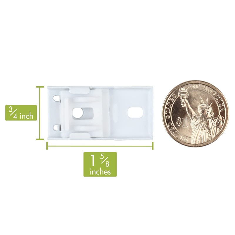KXLife Ceiling Mount Brackets for Flexible Curtain Track, Bendable Curtain