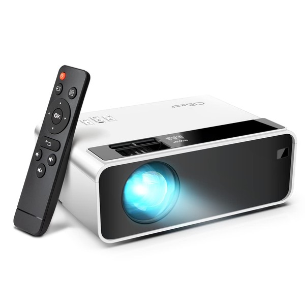 Mini Projector, CiBest Native 1080P Projector Outdoor, 2023 Upgraded 9500L Full HD Portable Projector, Small Home Movie Projector 200" Supported, Compatible with PS4, PC via HDMI, VGA, AV, and USB