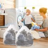 2 Pcs Net Laundry Bags, Drawstring Mesh Laundry Bag, Reusable