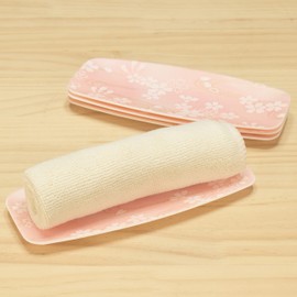 TATSU-CRAFT Yuzen Washi Hot Towel Tray, Cherry Blossom, Water Crest, Dishwasher Safe, Hot Towel Tray, Stylish, Plastic, Pen Tray, Hot Towel Holder, Commercial Use, Cafes, Restaurants, Hotels, Ryokans,