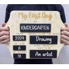 Back to School Chalk Board Wooden First Day School Chalkboard
