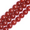 (14mm / Red) - Gem-Inside Round Smooth Sureface Red Agate