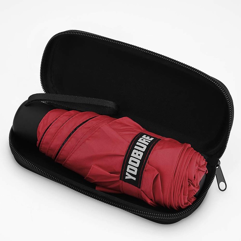 Yoobure Small Mini Umbrella with CaseDesign Perfect for Travel Lightweight