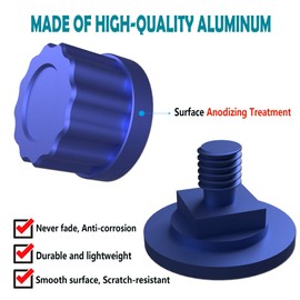 Welding Hood Pipeliner Helmet Fasteners-1Pair Aluminum Helmet Pipeliner Headgear Replacement Parts Accessories Screws Flip Hood, Anti-rust and durable (blue)