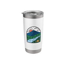I Love Streaming Outdoor Camper Camping River Streams Fan Stainless Steel Insulated Tumbler