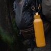 Quokka Solid with Holder Amber Stainless Steel Thermal Bottle with