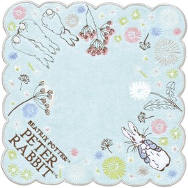 Marushin 5605005500 Peter Rabbit Hand Towel, 9.8 x 9.8 inches (25 x 25 cm), Dream Garden, 100% Cotton
