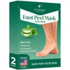 PLANTIFIQUE Foot Peeling Mask 2 Pack for Men | Dermatologically