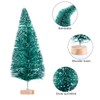 MELLIEX 60 PCS Miniature Artificial Christmas Tree Tabletop Snow Frosted