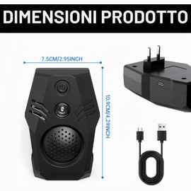 STFALI Repellente per parassiti ad ultrasuoni, repellente per topi ad ultrasuoni, scaccia topi, repellente per ragni, repellente per pipistrelli, 4 modalità per casa, appartamento, ristorante