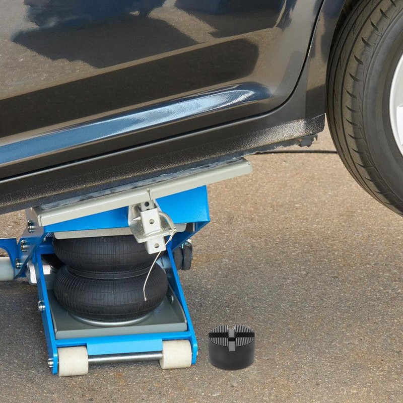 YARDWE Universal Jack Stand Pad, Load Capacity Reinforced Rubber Lift