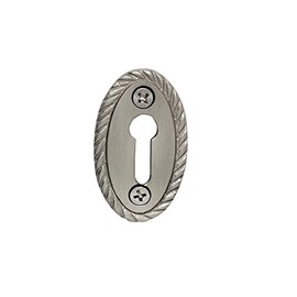 Nostalgic Warehouse Rope Keyhole Cover, Satin Nickel
