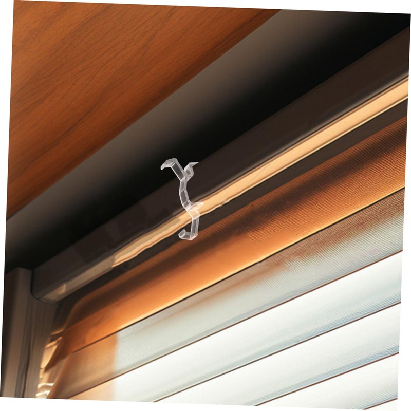 Gatuida 10pcs Clear Plastic Blind Retainer Clips for Window Blinds