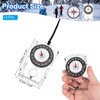 PATIKIL Orienteering Compass, 2 Pack Navigation Hiking Backpacking Compasses for