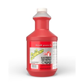 Sqwincher Liquid Concentrate Electrolyte Drink, Fruit Punch, 64oz Bottles, 6/carton